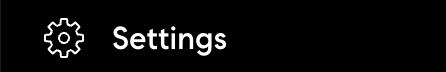 Compass navigation showing the Settings menu item with a gear icon.